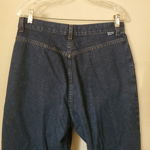Size 12 Petite Vintage 80's Lee High-waisted Mom Jeans with pleats - Picture 5 of 9
